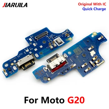100% Оригинальный USB-порт для зарядки, док-станция, зарядная плата, гибкий кабель для Moto G20