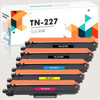 5x Тонер TN227 TN223, совместимый с тонером Brother TN227BK TN-227 MFC-L3770CDW, НОВЫЙ чип