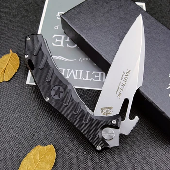 HOKC STAR Тактический Охотничий Складной Нож-Флиппер с ручкой из стали D2 G10, Карманные ножи в русском стиле для кемпинга, выживания, Милитари