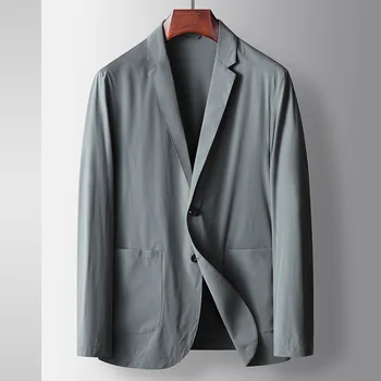 Lin2707-Повседневная куртка для костюма, черная, тонкая, профессиональная