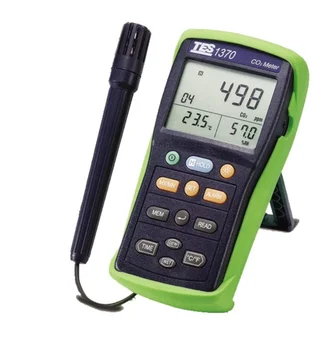 Анализатор CO2 TES1370 NDIR, Измеритель температуры и влажности