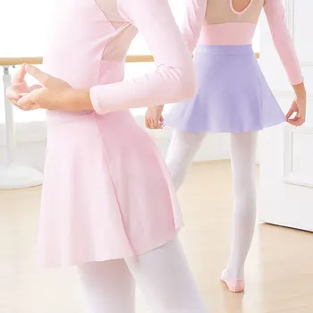 Балетная юбка для девочек, детская танцевальная юбка, Балетное платье-пачка, короткая юбка из сетки с эластичным поясом, Балетные танцевальные костюмы для девочек
