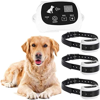 Беспроводная электронная система безопасности собак 2 В 1, Регулируемая Беспроводная ограда для домашних животных С водонепроницаемым ошейником