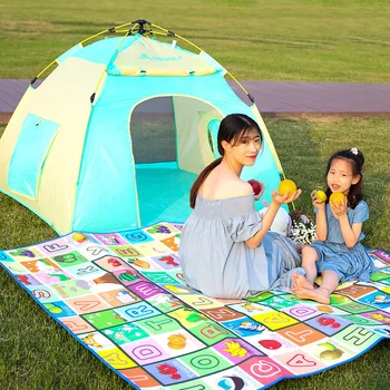 Детская автоматическая палатка для кемпинга Дышащая Палатка Для мальчиков На открытом воздухе Домашний игровой дом Тенты Палатка для парка на лугу На открытом воздухе