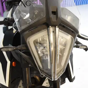 Защита фары мотоцикла для 390 Adventure 2019 2020 2021 Головной фонарь Передняя фара Решетка радиатора Защитная крышка