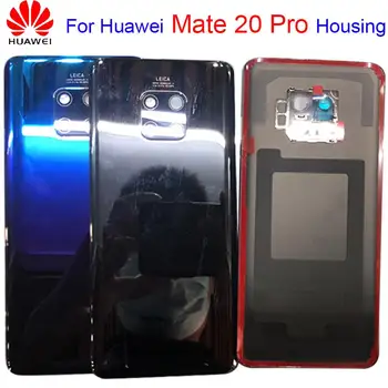 Оригинальная задняя дверца корпуса для Huawei Mate 20 pro, стеклянная крышка батарейного отсека для Mate20, Запасные части для задней крышки корпуса