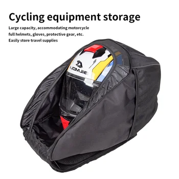 Сумка для мотоциклетного шлема, Рюкзак для мотоцикла, Брызгозащищенный, Большой емкости, светоотражающий, Полный шлем, Дорожная сумка для багажа, велосипедная сумка