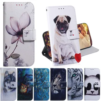 Флип-чехол-бумажник с Животным Рисунком Для Xiaomi POCO M4 Pro 4G X4 Pro 5G Redmi Note 11 11S 10 10S 9 9A 9C 9T 10 10A 10C Чехол Для телефона